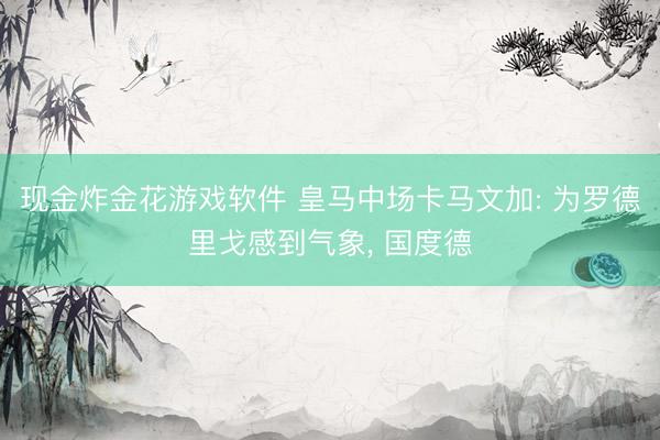 现金炸金花游戏软件 皇马中场卡马文加: 为罗德里戈感到气象， 国度德