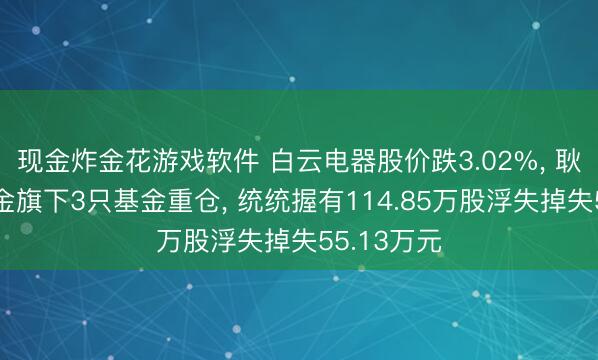 现金炸金花游戏软件 白云电器股价跌3.02%， 耿直富邦基金旗下3只基金重仓， 统统握有114.85万股浮失掉失55.13万元